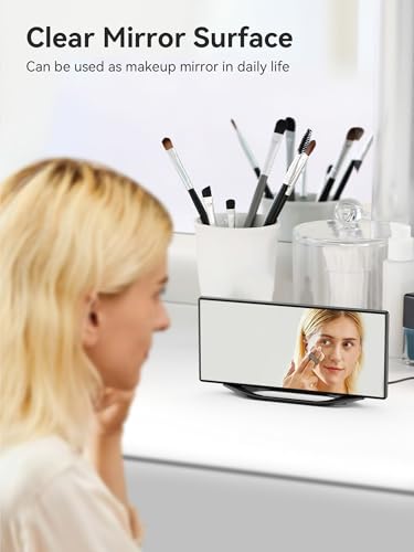 Image of Digital Alarm Clocks for Bedrooms,8.7 inch LED Mirror Electronic Clocks with 2 USB Charger Ports,7 Levels Brightness & Alarm Volume,Dual Alarms,Snooze,12 /24H,Modern Desk Clock for Bedside Home Office