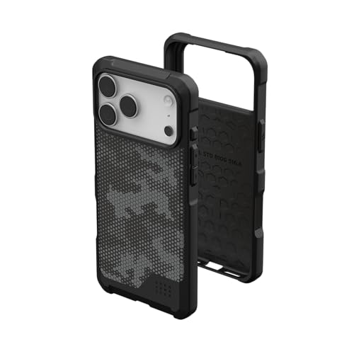 Image of Urban Armor Gear UAG Metropolis LT Magnetic Compatible, Rugged Shockproof Anti-Slip Military Grade Protective Case /Cover Designed for iPhone 17 Pro Max (2025) - Micro Hex Camo Graphite
