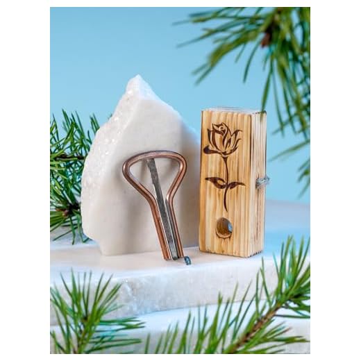 Shamanicshop The Rose - Beginner's Handmade Musical Instrument, Original Russian Maultrommel (Jaw Harp) with Carrying Case