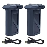 sea jump 2PCS 7.4V 2000mAh Battery with 2PCS USB Charging Cable for HS360S Aerial Four Axis Aircraft, RC Drone Spare Battery Parts