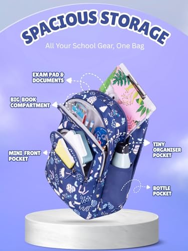 Image of Zilo Sweet Treats 34L School Backpack - Ice Cream & Candy Fun Edition for Kids (Girls & Boys)