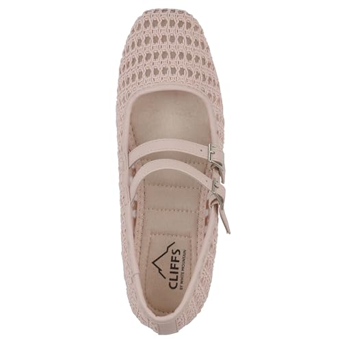 CLIFFS BY WHITE MOUNTAIN Women's Besnik Double Strap Flat, Lt Pink/Fabric, 6 W by CLIFFS BY WHITE MOUNTAIN - Used condition - Image 7