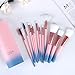 Makeup Brush Set with Case - 12 Pcs Makeup Brush Sets for Foundation Beauty Eyeshadow Blush Powder Concealer Contour Brushes Kit with Black Case