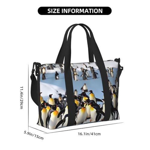 Bolsa de viaje versátil Happy Penguin, ligera, para hombre y mujer 4
