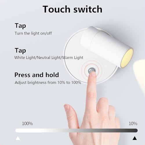 Iluminación de Pared sin reflejos molestos con rotación ajustable de 350° 3