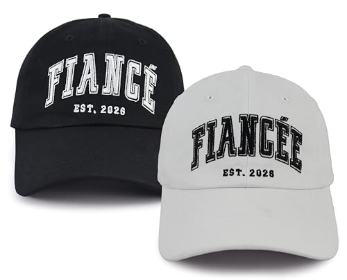 Engagement Gifts for Couples Fiancee and Fiance Gifts for Women Men Est 2026 Bachelorette Anniversary Honeymoon Wedding Gift Newlyweds Engaged Hats