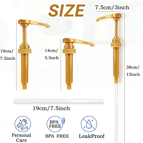 5 Pieces Coffee Syrup Pumps, Coffee Syrup Dispenser Pump, Compatible With Torani, Davinci, Jordans Skinny Syrups, Syrup Pump Replacement Fits 750Ml Bottles #TOP1
