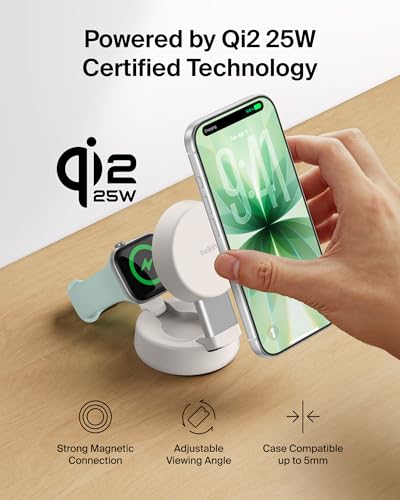 Belkin Qi2.2 25W Wireless 2 in 1 iPhone Charger, Fast Charging for Travel - image 5