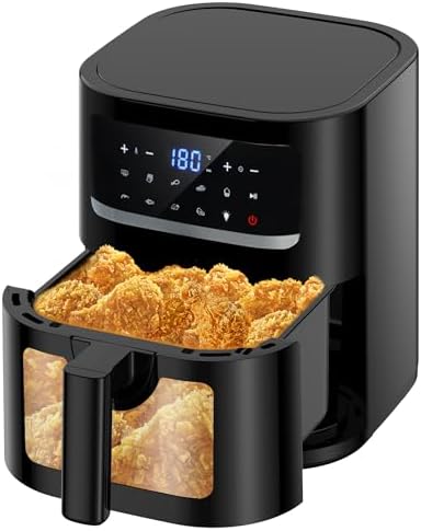 Freidora de Aire 7L | Freidora Aire con Ventana Observación, 9-in...