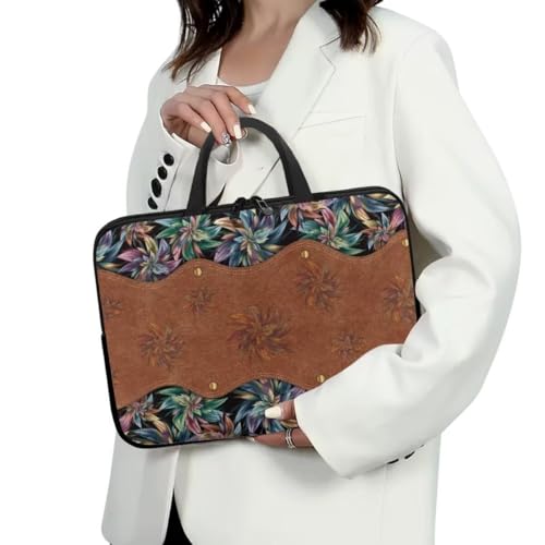 Funda para laptop para mujer con asa y cierre 17 pulgadas miniatura 3