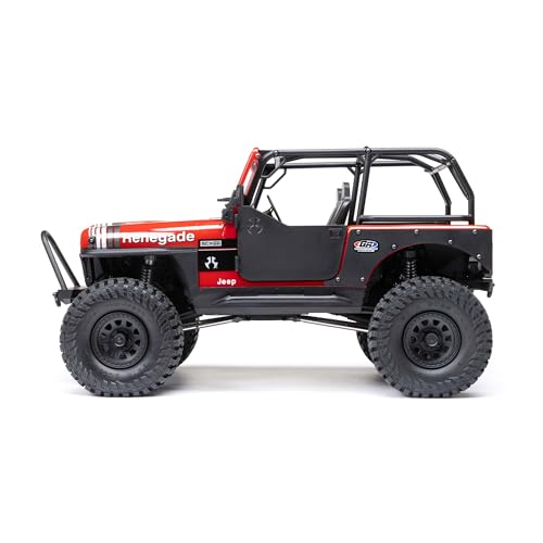 Axial RC Truck 1/10 SCX10 III Jeep CJ-7 4WD Brushed RTR (Battery and Charger Not Included), Red, AXI03008T1 - Thumbnail 7