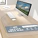 Office Desk Mat Clear Textured - 47 x 23 Inch Plastic Computer Pad for Desk