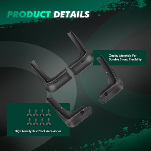 Image of SCITOO Splash Guards Mud Flaps Universal Vehicle Wheel Fender Fits for Hyundai Santa Fe 2013-2018,for Hyundai Santa Fe XL 2013-2018