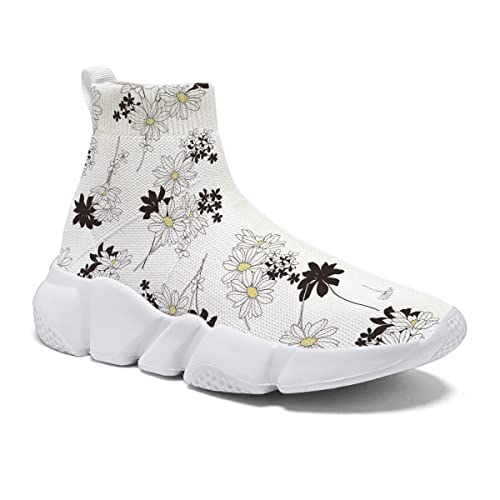 Hetios Kids Sneakers Boys Sock Shoes Breathable Slip on Shoes for Girls Fashion Lightweight Running Shoes (Toddle/Little Kids/Big Kids) - Main Image