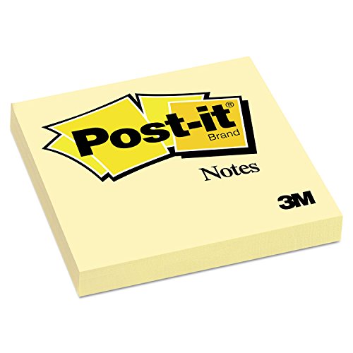 Image of Post-it Notes, 3 x 3 in, The Iconic Canary Yellow Note, 12 Pads | School Supplies and Office Products