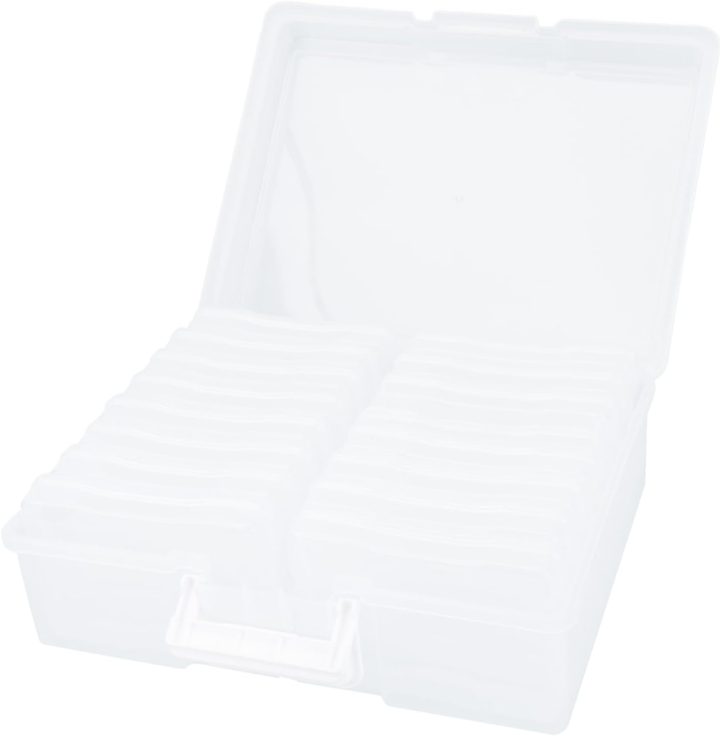 KALLORY 1pc Multifunctional Photo Storage Box Transparent Design for Organizing Photos Craft Supplies and Important Documents Birthdays and Festivals