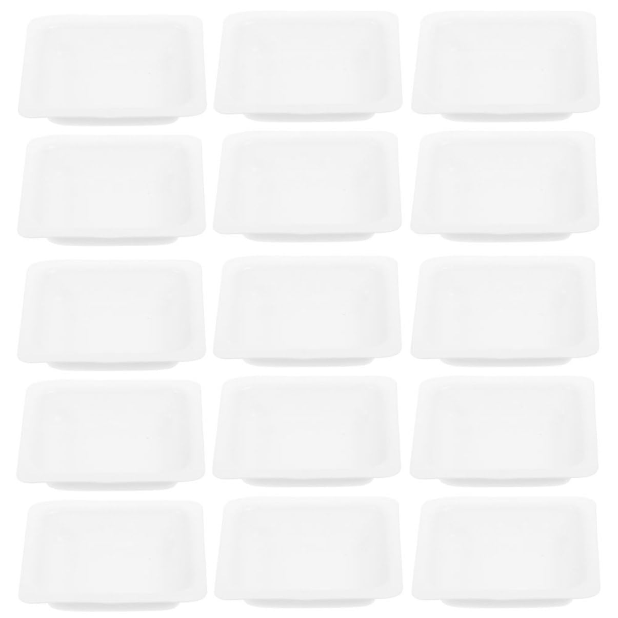 SOLUSTRE Plastic Weighing Trays Set (50pcs) Sample Weighing Boats Easy-Clean Surface Ideal for Lab Home Use