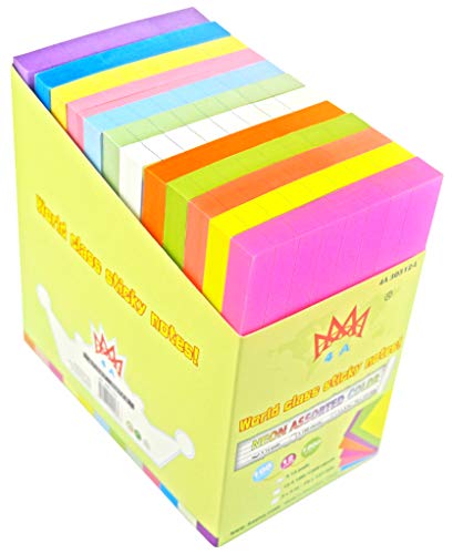 Notes adhésives 3 x 5 pouces lignées 4ADSSN-12C pour fournitures de bureau