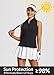 baleaf Women's Golf Shirts Tank Tops Sleeveless Tennis Polo Racerback with Zipper Collar Athletic Tanks Quick Dry-Black-S