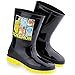 Pokemon Bottes de Pluie Enfant Garcon, Bottes Caoutchouc, Bottines de Pluie Enfant 29-34 (Noir, numeric_29)
