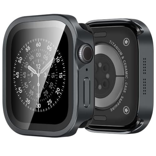 Carcasa Apple Watch 10 46mm con diseño borde recto ultra delgado metálico