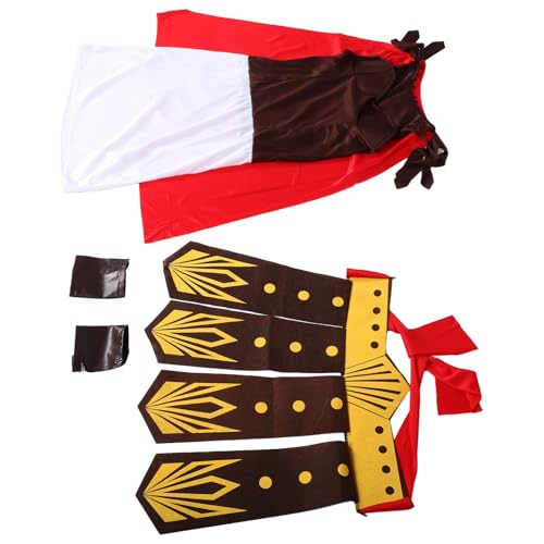 EXAOMBLE Disfraz de Guerrera Romana para Mujer Diseño Realista y Detalle Meticuloso, Tejido de Tela sin Arrugas Adecuado para Fiestas Temáticas y Representaciones