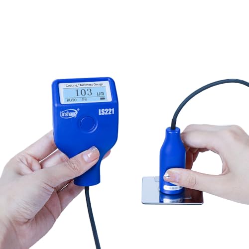 LS221 revêtement thickness gauge fer et non ferrous large gamme 5000µm