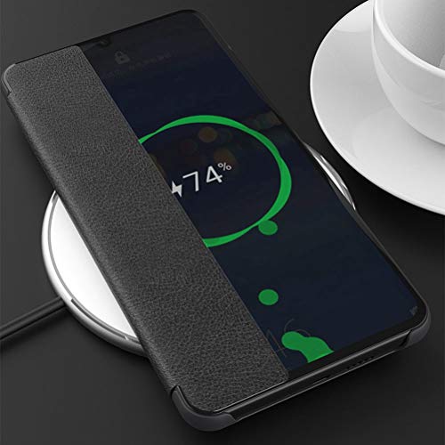 Capa para Galaxy S10, YINCANG com design de janela de visualização em couro sintético com fecho magn