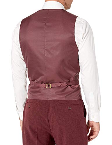 Adam Baker Men's Single Breasted Stretch Slim Fit Stretch 2-Button Vested Suit Set - Colors4