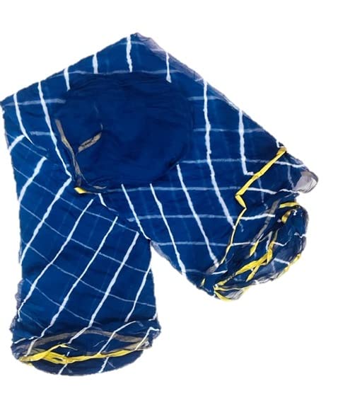 PK HUBWomen's Nazmeen Chiffon Leheriya Saree with Same Blouse Piece