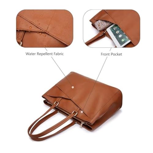 Bolsos de mano de moda para mujer estilo bolso escolar y de compras amplio 7