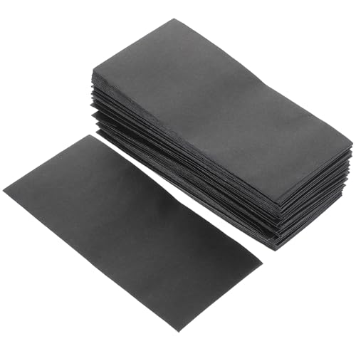 Enveloppes autocollantes noires en papier pour argent liquide et rangement de reçus COHEALI