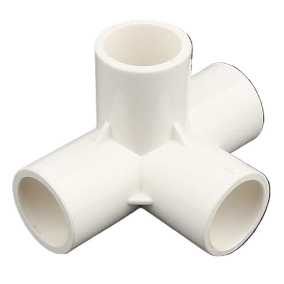 Accesorios para tuberías de riego, 12/24/48 Uds 32mm PVC estéreo Conector de 4 vías Tubo riego por Goteo for Acuario Manguera latón