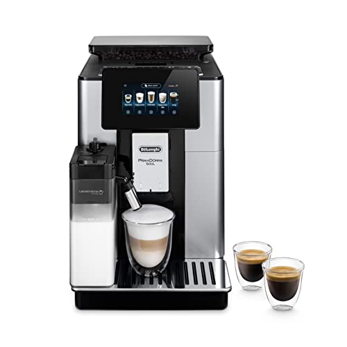 De’Longhi PrimaDonna Soul ECAM 612.55.SB Kaffeautomat, Silver, Svart