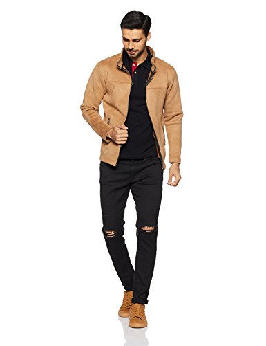 Image of Arrow Men's Solid Regular fit Polo (AREK0254B Black S)
