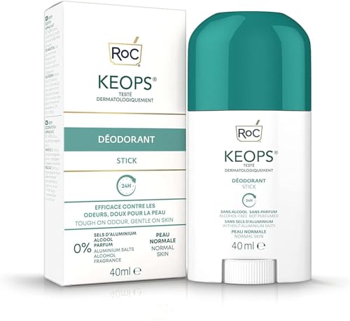 RoC - KEOPS Deodorant Stick - 24 Hours Efficacy - Alcohol-Free, Fragrance-Free & Free of Aluminium Salts - Skin-Friendly Deodorant - Suitable for Daily Use - 40 ml - Image 3