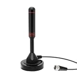 Digital Outdoor Indoor TV Antenna with Magnetic Base and 16.5 feet Long Cable for TV Tuner-35 Mile VHF UHF Long Range