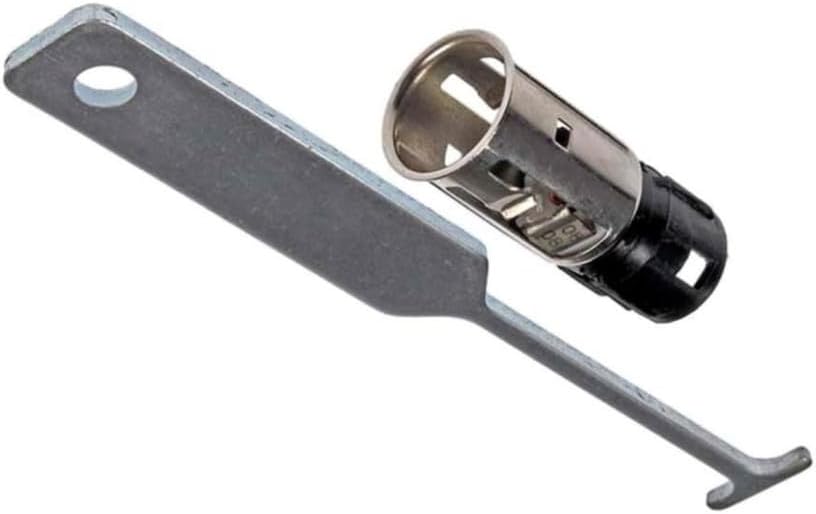 KarParts360 For Chevy Express 1500/2500/3500 2007 2008 2009 2010 Cigarette Lighter Socket And Removal Tool | Plastic Terminal | Female Pin Terminal | 2.3 Inches Tube Length