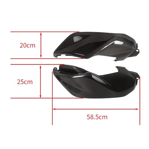 Carénage latéral de réservoir moto carbone pour MT07 et FZ07 de 2018 à 2020