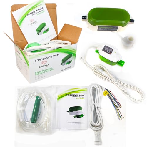 GOLDMAN SERVICE Kondensatpumpe Mini Ultra Silent Automatische Kondensatpumpe für Abfluss und Ablassen von Wasser in der Klimaanlage, Split, Durchfluss 18 Liter/Stunde