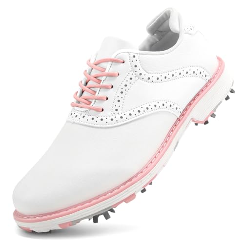 SDEQA Chaussures de Golf imperméables pour Femmes avec 9...