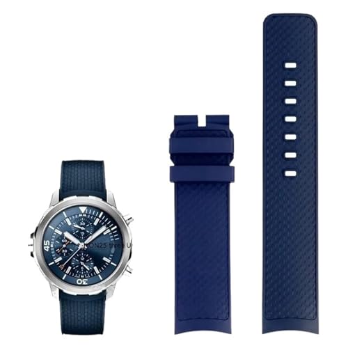 NRYCR Adecuado para reloj IWC Aquatimer Family Series IW376805 Cousto IW329001, correa de goma de liberación rápida, accesorios de 22 mm para hombre, 22mm, Agate