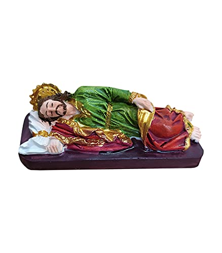 Generic Sleeping St Joseph Resin Statue (Small) - Brown