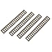 TacgleParal 4 Packs Rifle Rubber Picatinny Rail Black Tan (Tan)