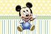 Baby Shower Backdrop 7x5 Yellow Backgrounds Cute Mickey Mouse Step and Repeat Background for 1st Birthday Vinyl Infant Mickey Mouse Backdrops Dessert Tabletop