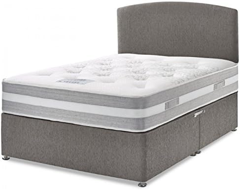 Home Furnishings UK Hf4you Healthopaedic Euphoria 1000 Pocket Tencel Zero Gravity Divan Bed - 6FT Super King - 4 Drawers - Matching Headboard