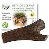 ARTISAN GIFT CO Asta de Ciervo para Perros, Mordedores 100% Naturales - Peso Unidad 75 gr. + (M - 1 und.)