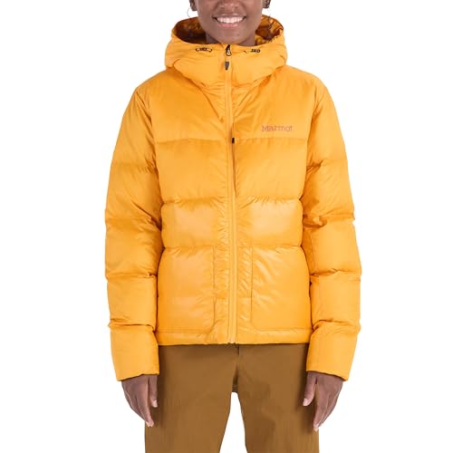 MARMOT Women's Guides Down Hoody Jacket, Golden Sun, X-Large