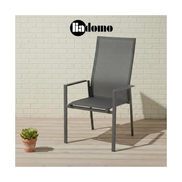 Limbadi Gartenstuhl Anthrazit