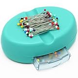 Magnetic Pin Holder with 100 Pcs Ball Head Straight Pins, Magnetic Pin Cushions for Sewing, Sewing Supplies, Needle Magnetic Quilting Pins Holder Organizer, Bobby Pin Holder, Paper Clip Holder